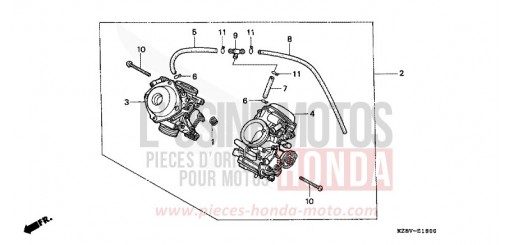 VERGASER (ZWEIFACH) (KOMPL.) VT600CV de 1997